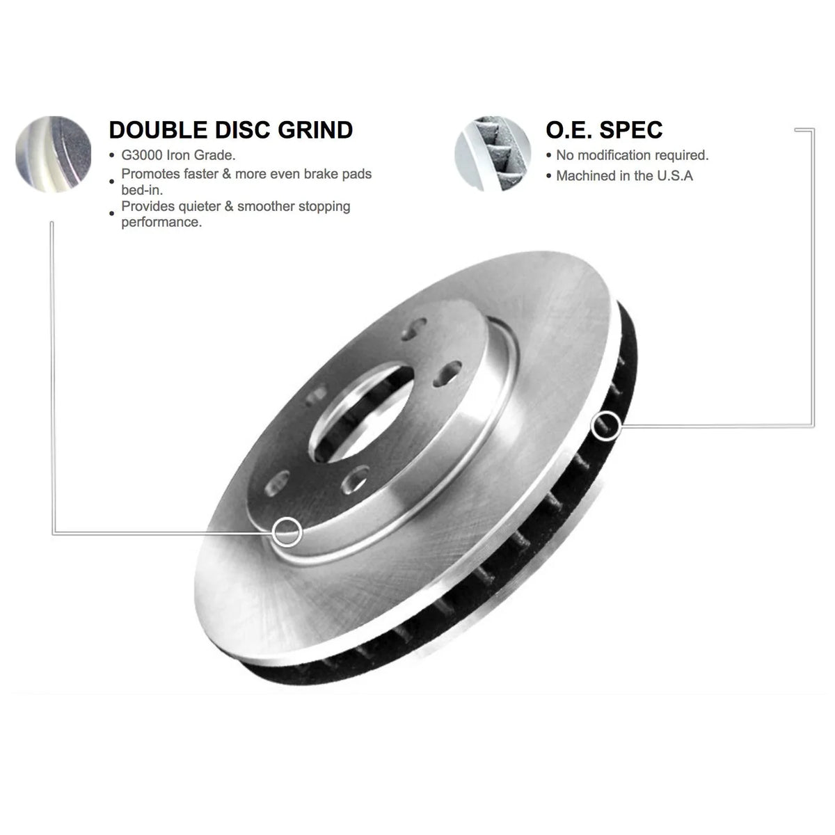 Oe R1 Concepts Wfuh1 select: Fits Pads 27199 & VOLVO Concepts Optimum S60 Rotor Blank R1 2.5T 2004-2009 Brake 2003-2007 With XC70, VOLVO