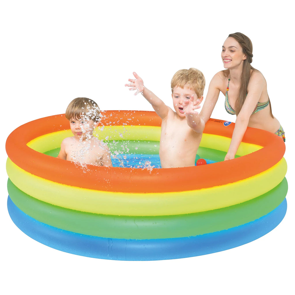 Children's Inflatable Pool Swimming Central Vibrantly 59" Pool Colored