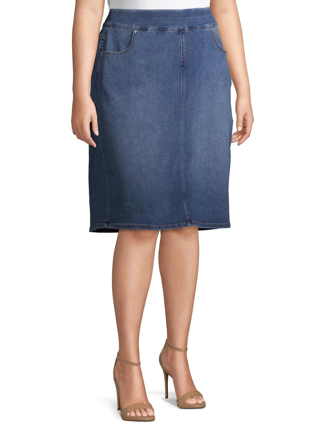 Skirt Denim dimension Plus Pull-On Alivia Women's