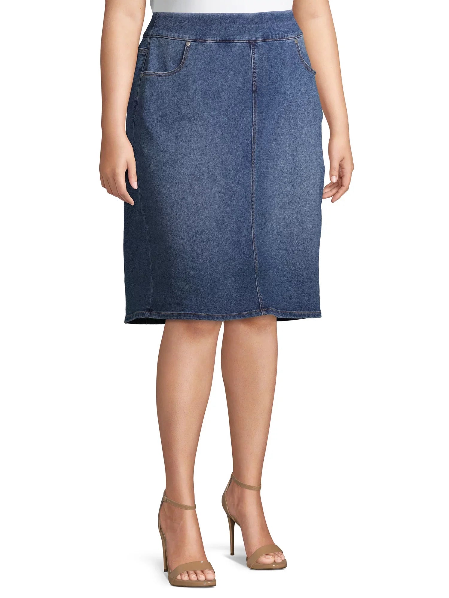 Skirt Denim dimension Plus Pull-On Alivia Women's