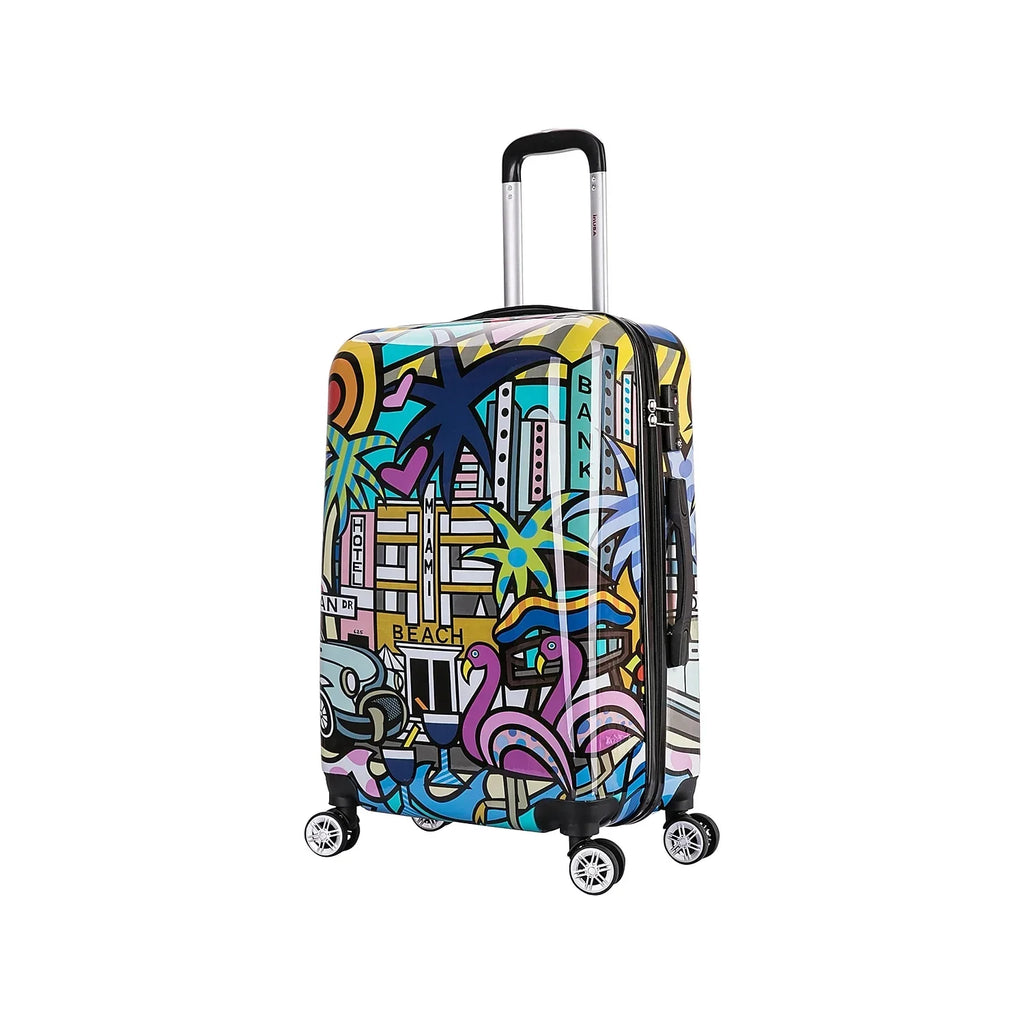 Prints 4-Wheel Miami InUSA Spinner (IUAPC00M-MIA) Luggage Plastic PC/ABS