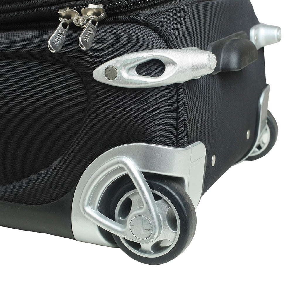 Texas Black Suitcase Longhorns Carry-On MOJO Rolling 21" Softside