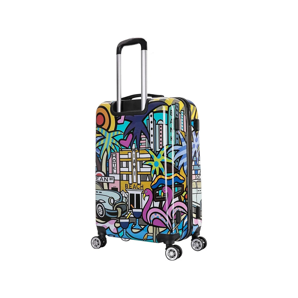 Prints 4-Wheel Miami InUSA Spinner (IUAPC00M-MIA) Luggage Plastic PC/ABS