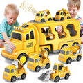 Girls Age for Birthday Toddler Old 5-in-1 Car Boys Toy Truck for Toddlers 1-3 PayUSD Friction Construction 5 Christmas Gifts for Power Truck Carrier 4 3-5 Toys 3-9 Year Toys for Vehicle 3 Kids 6