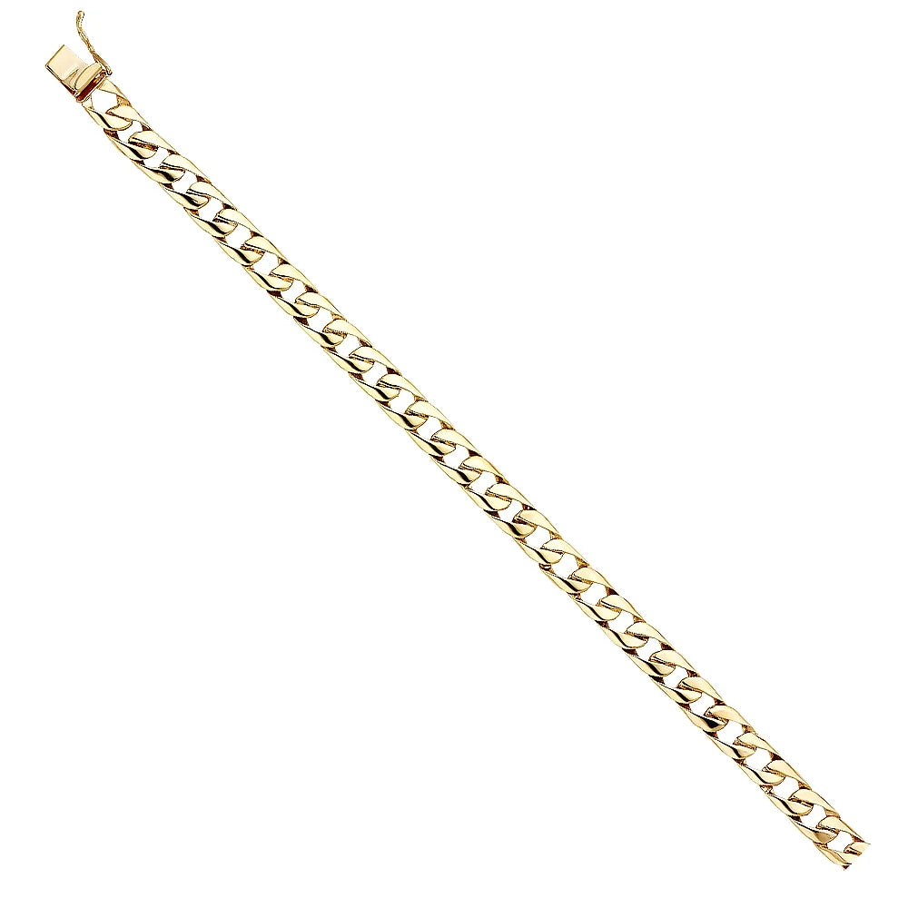 | and for Gold 14.7 Men’s Chain | Weight Men Cuban Jewelry Elegant 14k | for Yellow Link Bracelets Gold 14KY - Bracelet 8" Women Gift