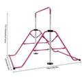 Training Gymnastics and GNJINX Equipment Kids, Bars Height Adjustable Height Home Junior - Folding Adjustable Horizontal for Bar, Gymnastics Expandable