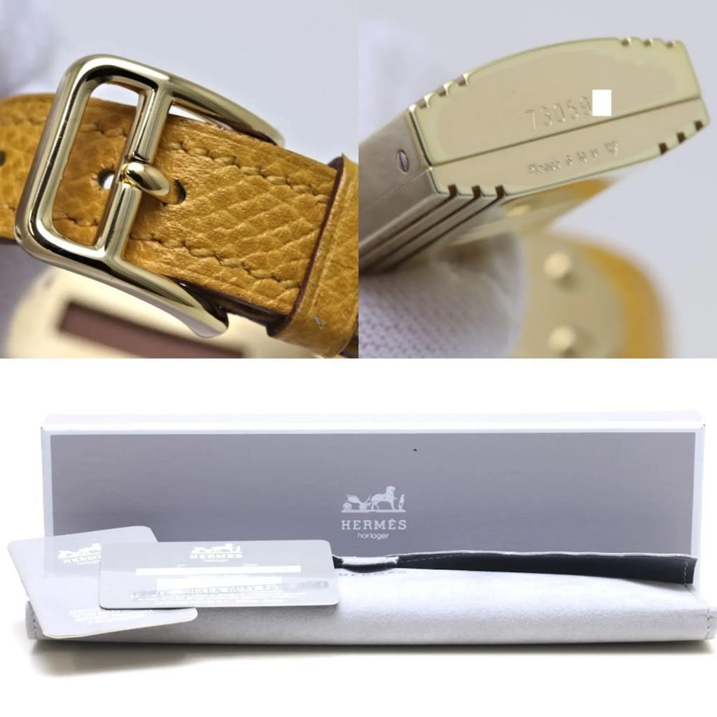 Kelly plated) Vaux Epson KE1.201 Watch x ○Y Pre-Owned HERMES Ladies 39261 (Good) (gold GP stamp