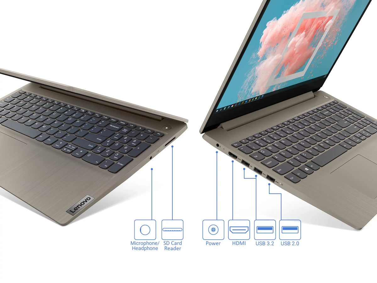 Intel i3-1115G4 NVMe Core S Display, Reader, Laptop, Windows 11 HDMI, 512GB 4.1GHz, Card 15.6" 8GB Bluetooth, Wi-Fi, IdeaPad FHD 3i SSD, RAM, Home Upto