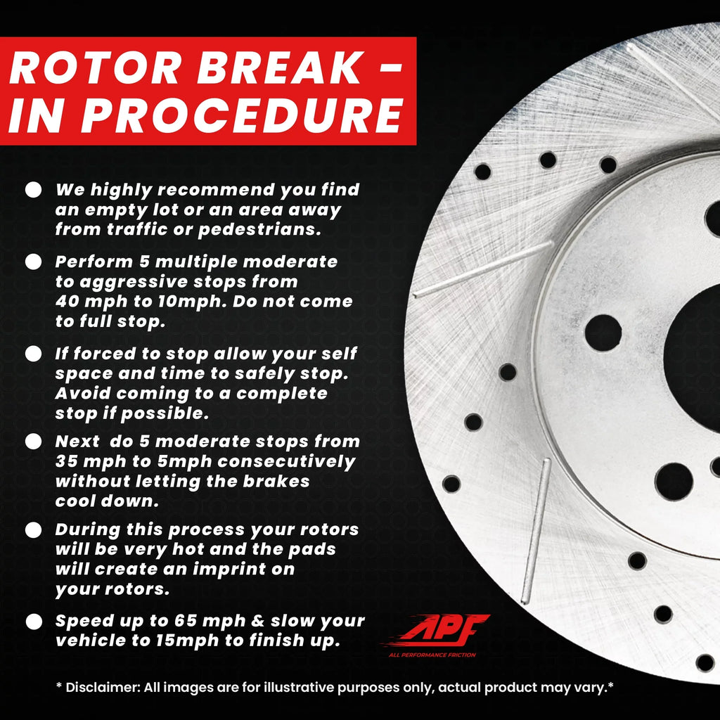 Rear 1998-2002 For Drill/Slot Ranger Brake Zinc Rotors
