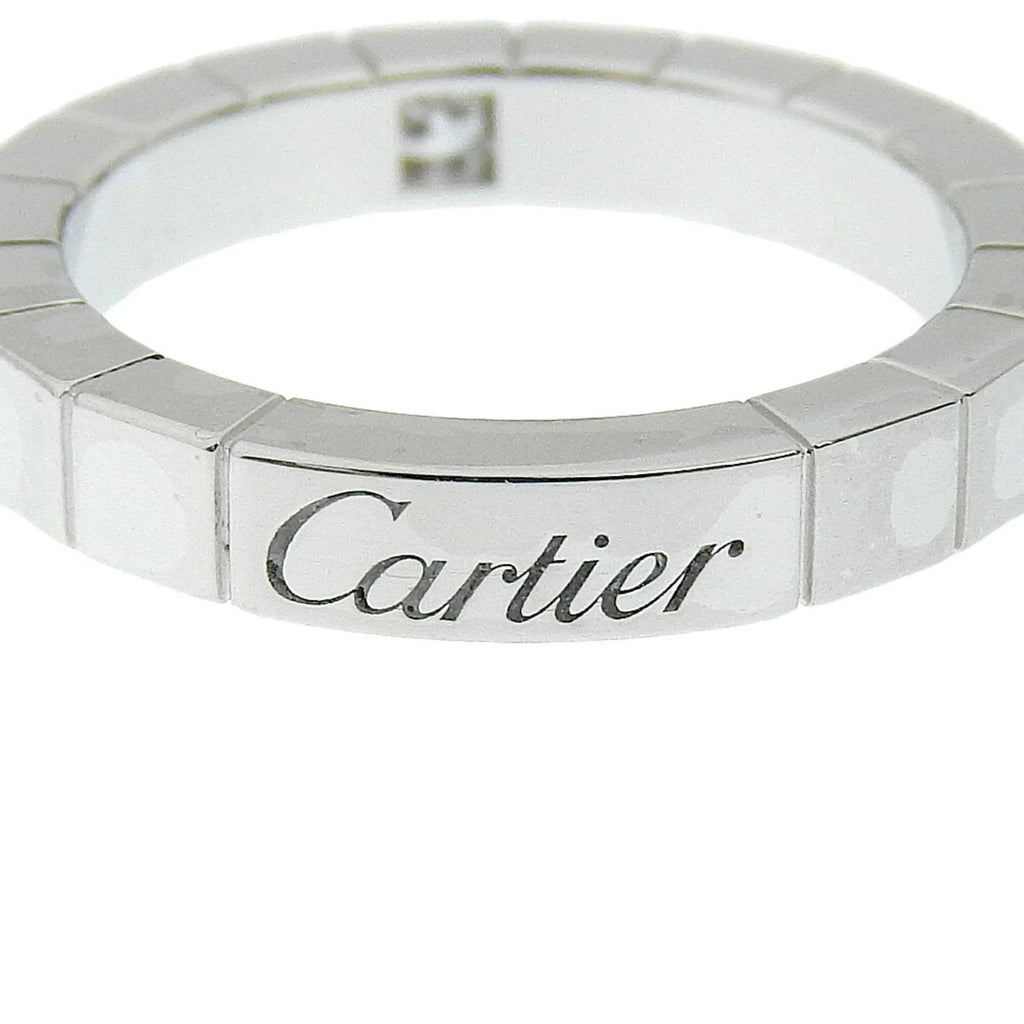 I220823087 Approx. 1P CARTIER Gold Women's Pre-Owned K18 Ring 5.8g Diamond Cartier White Lanieres x (Good)