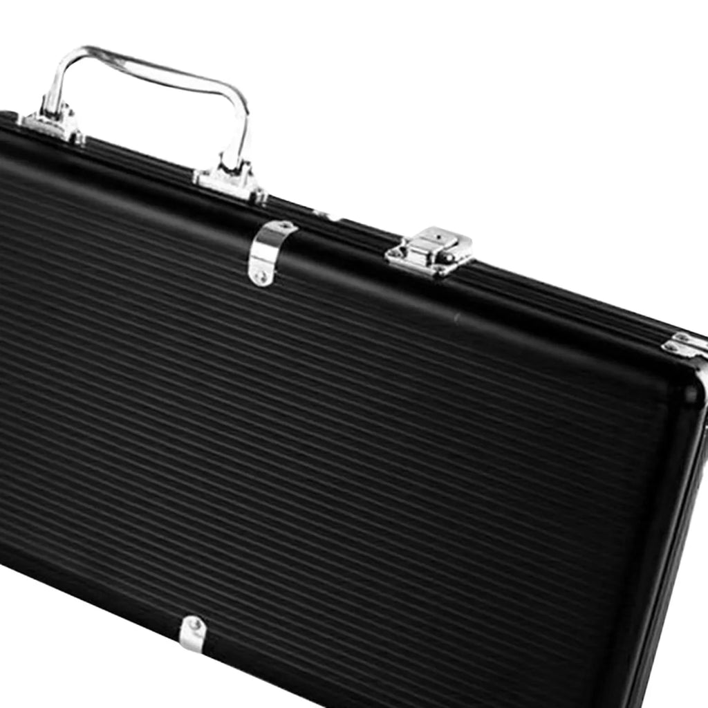 Solid Thicken Aluminum Suitcase Alloy Chip Almencla Case Black Carrying Capacity High Box