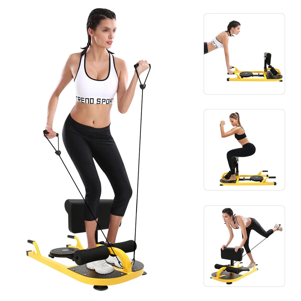 Machine Gym Multifunctional Squat Trainer Ab Squat Adjustable Home Deep Sissy