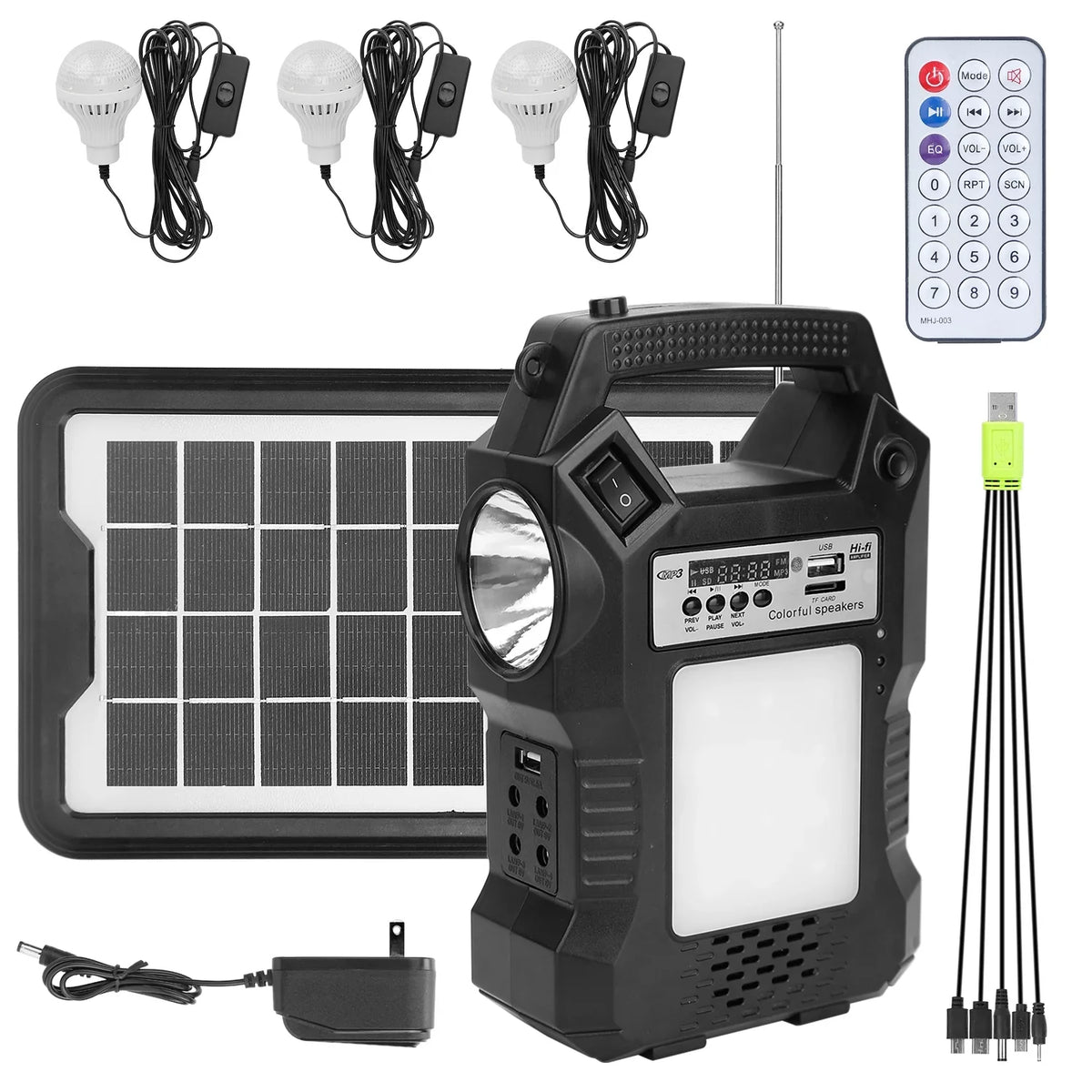 Charge exterior Generator with iMounTEK Bank Portable Bulbs LED Station Station Rechargeable Way Panel Dual Solar for Power 3 Power Powered Hiking Flashlight Camping to