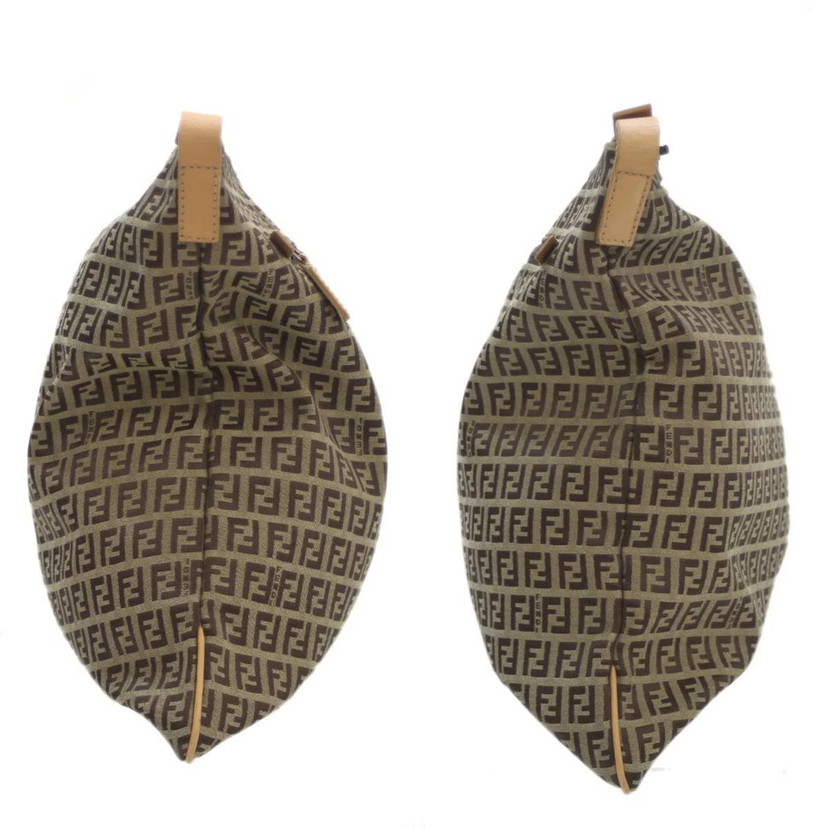 2355.7VA020.28E bag Brown Zucca Shoulder pattern Pre-Owned FENDI (Good)