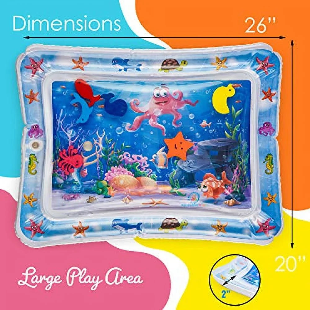 Stimulation and Play Inflatable Infants liquid Baby's Fun time Activity Tummy Your is time Premium Splashin'kids The Perfect Toddlers Growth Center mat