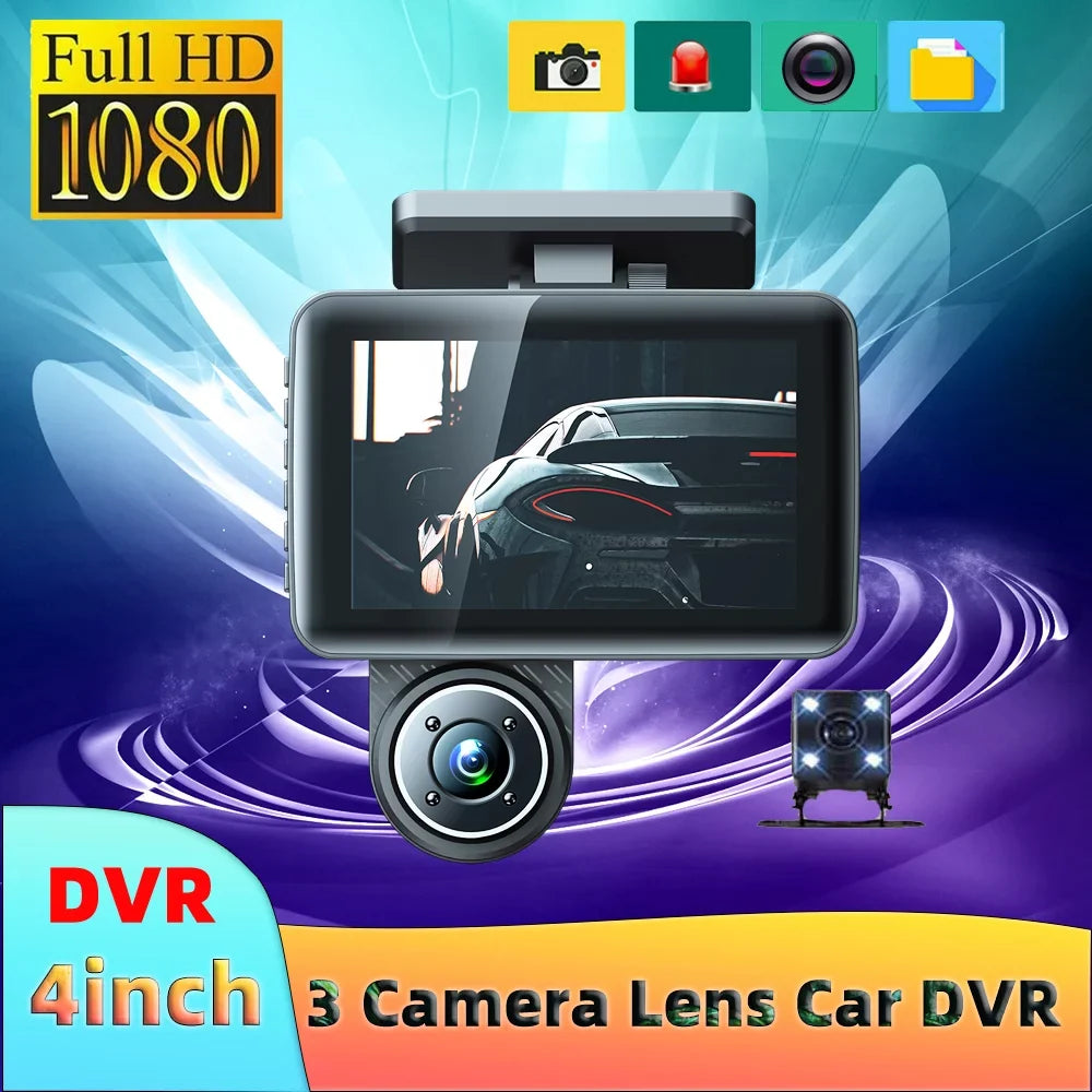 Recorder Auto Mirror 4in Safety Car Camcorder, Recording Video Apexeon Dash Clear Cam, Car Driving Rearview