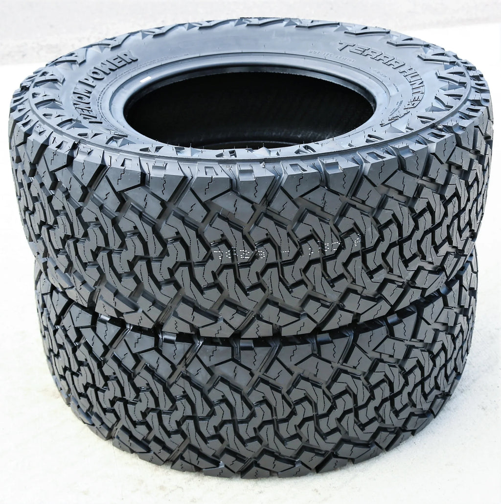Pair LT Terrain Tires (TWO) Hunter Extreme of Power Ply Venom X/T Load Terra 2 XT 35X12.50R18 10 E