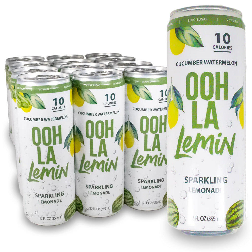 La Sparkling Lemin 12 fl pack 12 Ooh Watermelon, Lemonade, Cucumber oz,