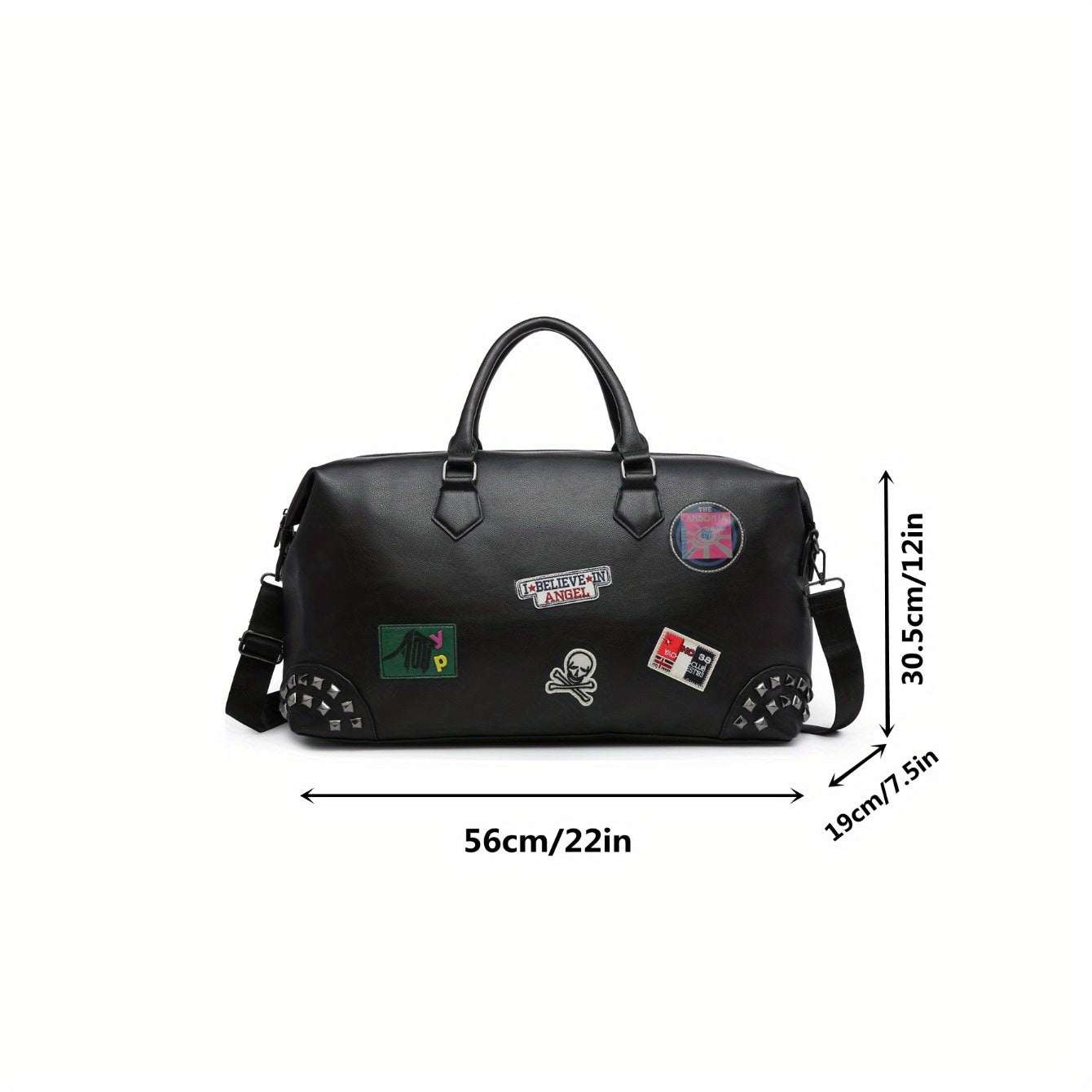 Travel Bag Tote Large Bag Handbag Duffel Weekender Leather Crossbody MICHROE PU
