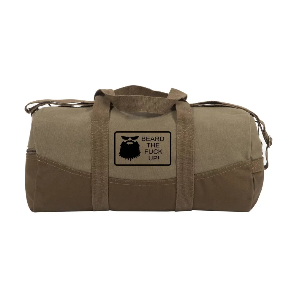 Travel Sport Canvas Up Bag F 19" Two Tone Beard Weekender the Duffel Brown