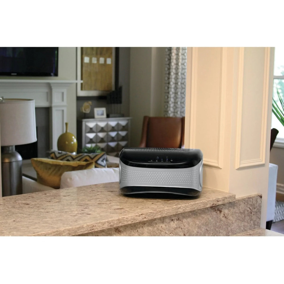 '- Purifier AP-DT10 429 - HoMedics Desktop Air Sq. ft. HEPA, (Black) - TotalClean Black Ionizer