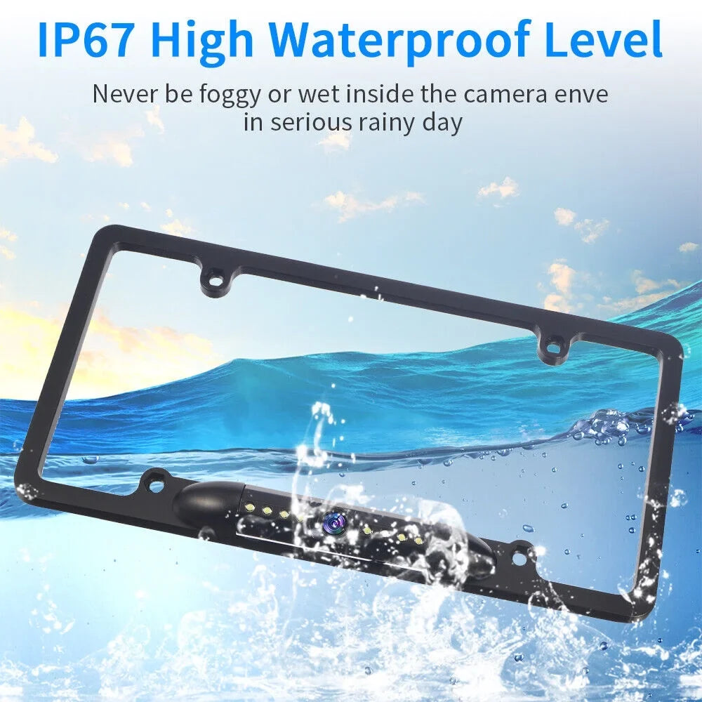 Cars Vision Wired IP68 Night Waterproof Cam - Angle Backup Universal 170° View Viewing KingFurt - Camera Rear American for -