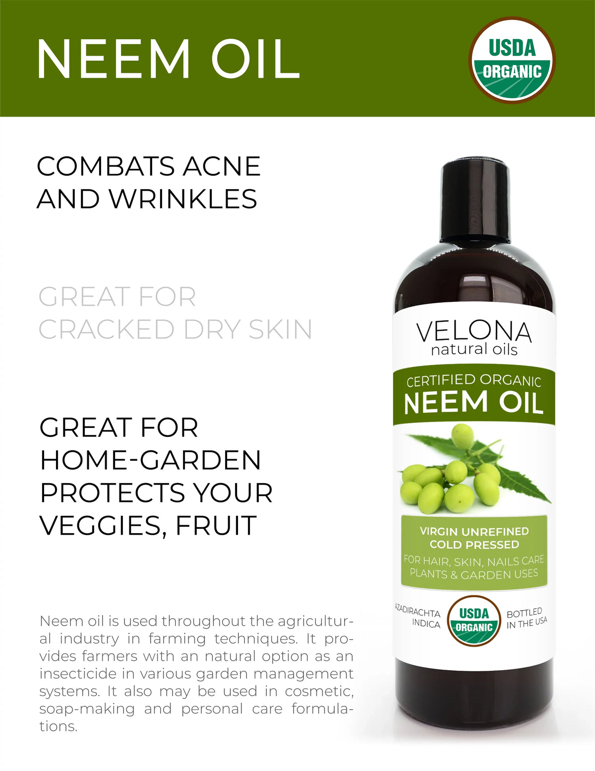 '- Today Cold Natural and Oil Virgin, | | Neem Velona Carrier | Oil Certified Pressed Use Hair, Body and Results Organic oz Care 100% | Skin Enjoy 64 - USDA Unrefined, Pure