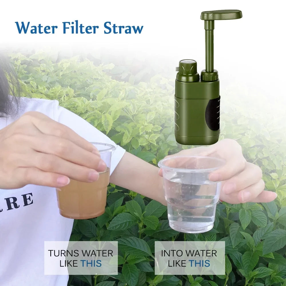 Camping for liquid Filter Emergency Lixada Straw Family Hiking System Preparedness