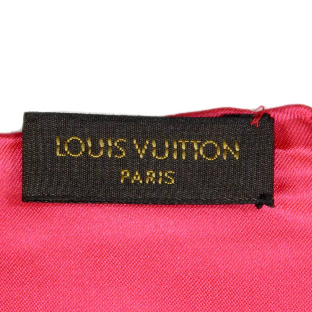 silk pink (Good) / Pre-Owned scarf 100% monogram