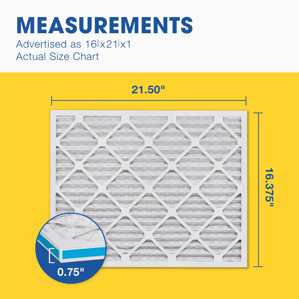 Pack Filter, AC x Pleated 11 16 1 x 21 Air MERV Aerostar 4 3/8 Filter, Furnace 1/2 Air