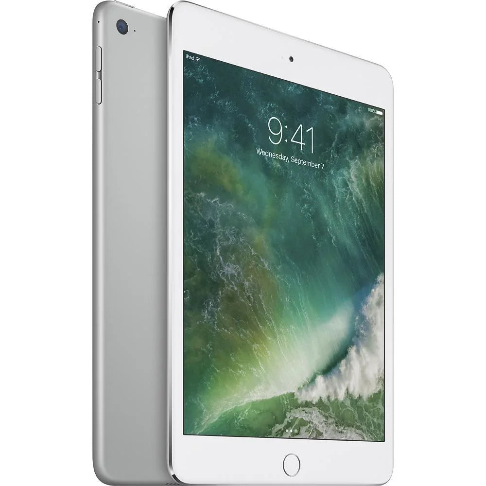 Wi-Fi Mini (Refurbished) 128GB Silver 4 MK9P2LL/A iPad Restored