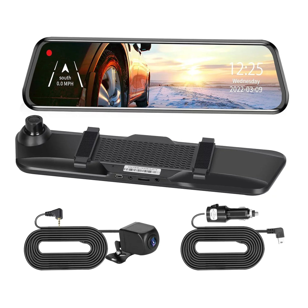 Monitor Dual 4K Lens DVR with Recorder Night Camera Parking Cam G-Sensor, HD Dash Angle Vision, 170° iMounTEK Car