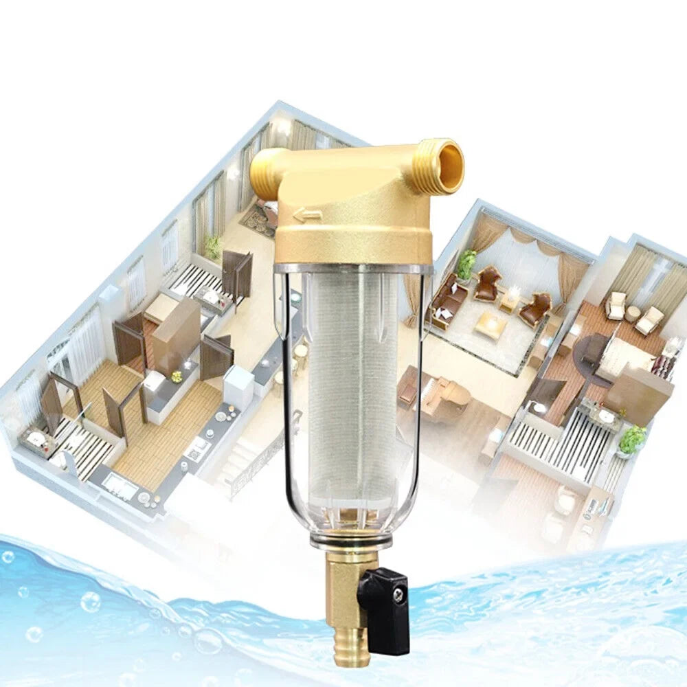 System House Filter Pre-Filter Sediment sewage Whole liquid Down Reusable Spin