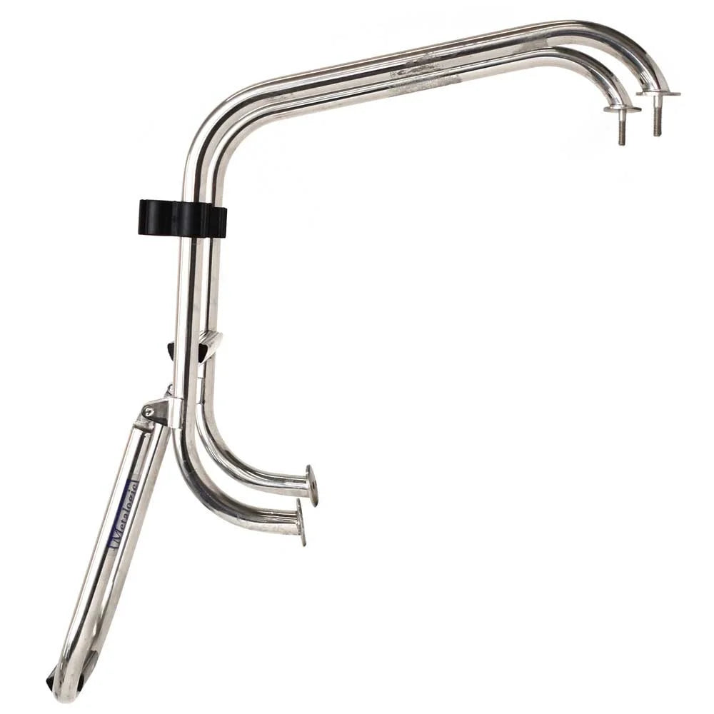 Basscat Boat Ladder Boarding Folding | Stainless 49503 Polished Steel 2-Step
