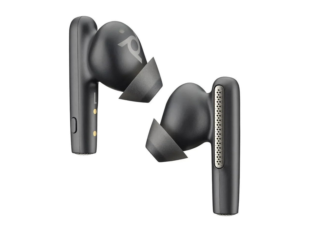 ft Plantronics Stereo - Noise Canceling Wireless Earset Bluetooth 98.4 60 - True Carbon - - Teams Black - Binaural - - Free Voyager In-ear 220757-01 -