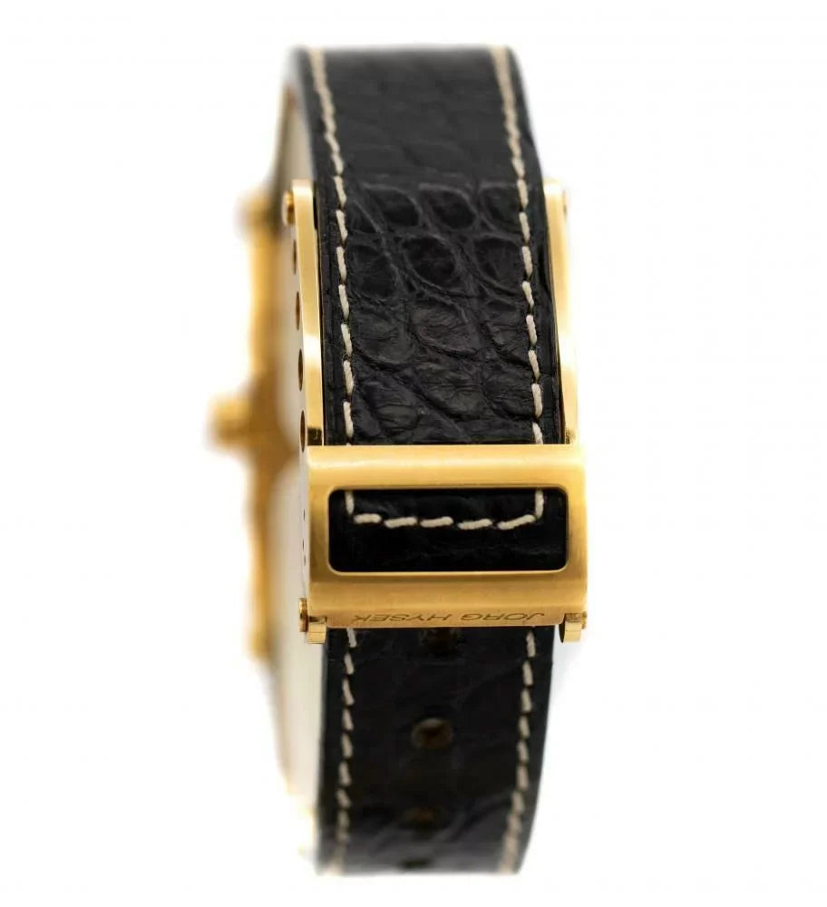 Rose S011-0026 Jorg Kilada 18k Men's Watch Gold Quartz Diamond Bezel Hysek