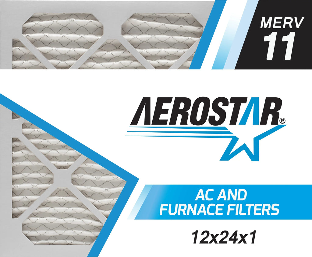 '- by Aerostar 11, Air of 6 and AC Box Furnace 12x24x1 Filter MERV