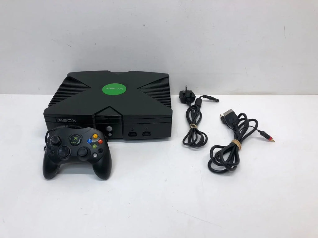 and Power with AV Xbox Console Microsoft Controller, Pre-Owned Original Supply, Cable,Black