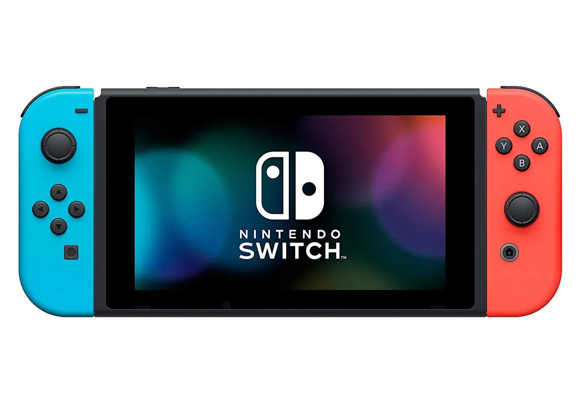 32GB Deluxe with U Nintendo Nintendo Bundle: Mario Months Blue Switch /Super Neon and 8 Joy-Con| Membership Switch Nintendo Online Switch Red Bros. and Deluxe Console 3 Kart Mario