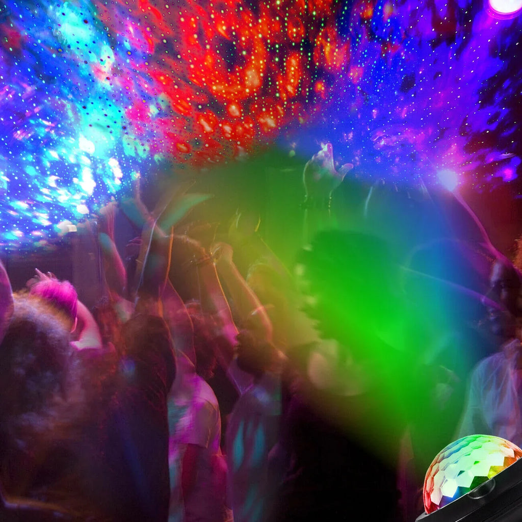 W/ Ball Speaker Remote RGB Stage Strobe LED Light DJ Party Lamp Disco Bluetooth