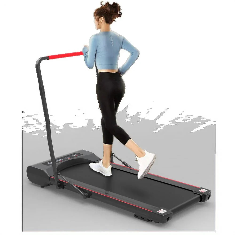 Walking Under Treadmill Foldable Desk with Pad Handlebar Remote Controll