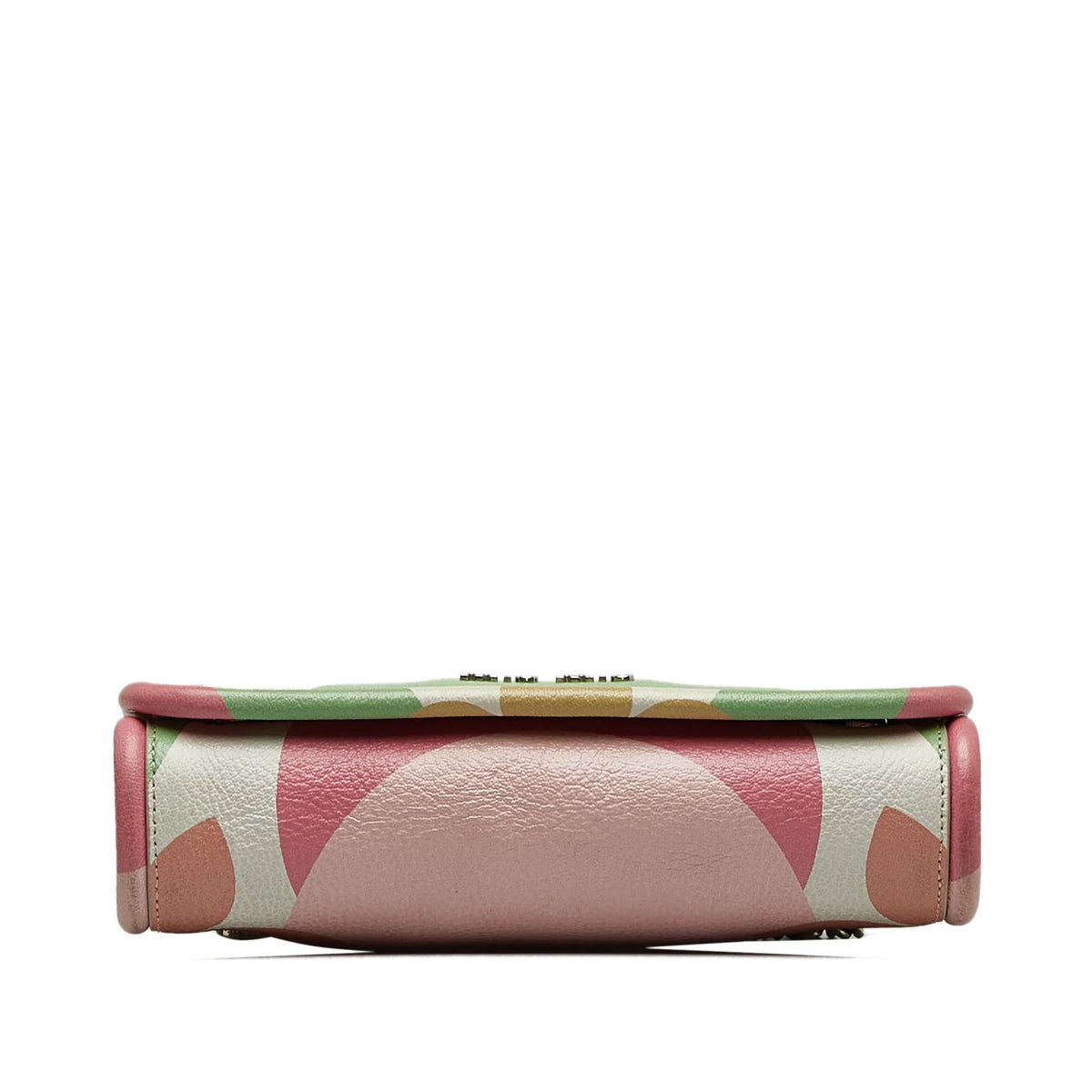 Miu Pink Pre-Owned Calf Authenticated Miu Crossbody Flower Unisex Crossbody Print Bag Leather (Good)