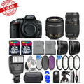 '-64GB Macro 24.2MP Lens Kit Camera||18-55mm Bundle D5300 VR Lens||70-300mm DSLR Nikon