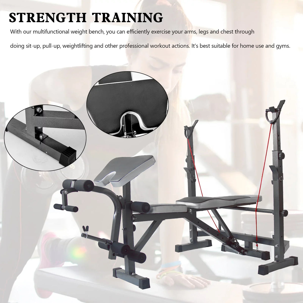 Preacher Workouts, Crunch Equipment Developer Handle Body Olympic Workouts Leg Bench, Home and with for for Bench Curl, Press At US Weight Champ Home Stock Workout