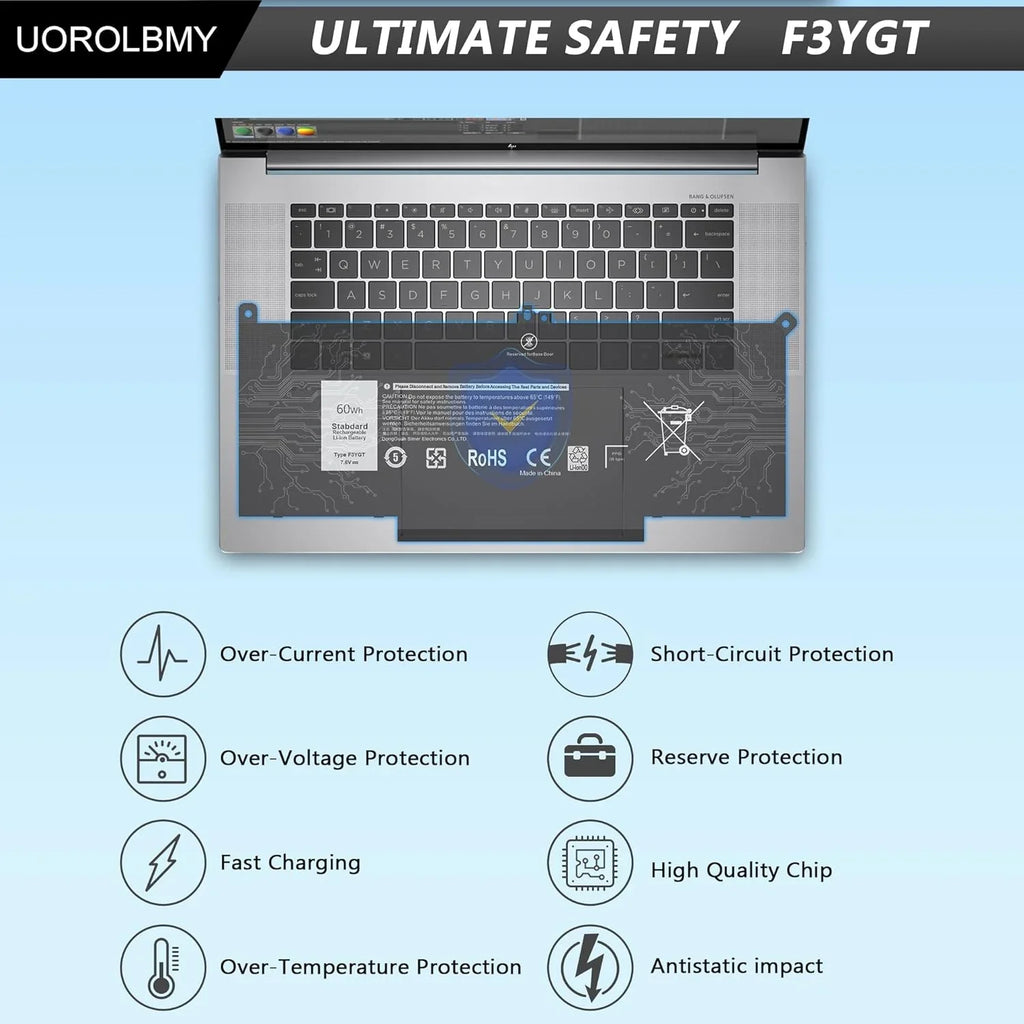 14 2X39G 60WH for 7390 7490 7290 y 7000 7480 7480 13 P29S002 7380 Laptop 7280 7000 12 Latitude 7000 F3YGT