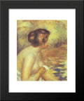 20x24 Framed Auguste by Bather Pierre The Renoir, Print Art