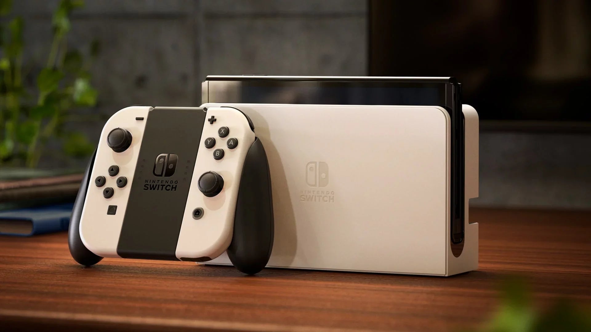 and Joy Mario Improved Switch Nintendo Battle LAN-Port Mytrix 2021 OLED 64GB And Model HD Wireless Rabbids Screen Accessories & Kingdom Console White Controller with New Con Dock