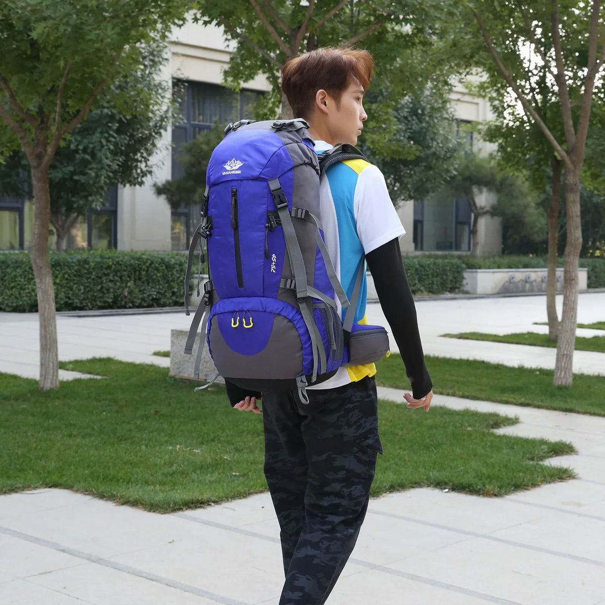 Waterproof with Compartment Camping Rain Shoe Cover Backpack Adventure Backpack50L and