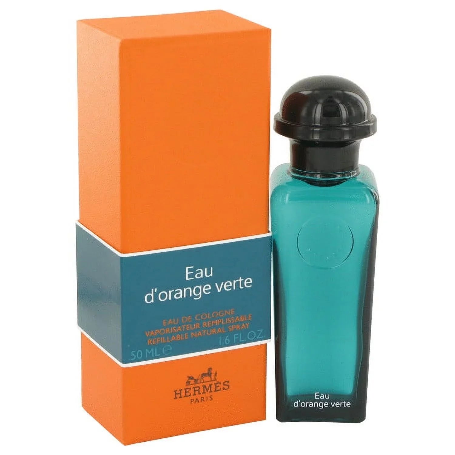 Hermes VERTE Cologne Refillable EAU 1.7 D'ORANGE De Eau (Unisex) Spray for oz Men