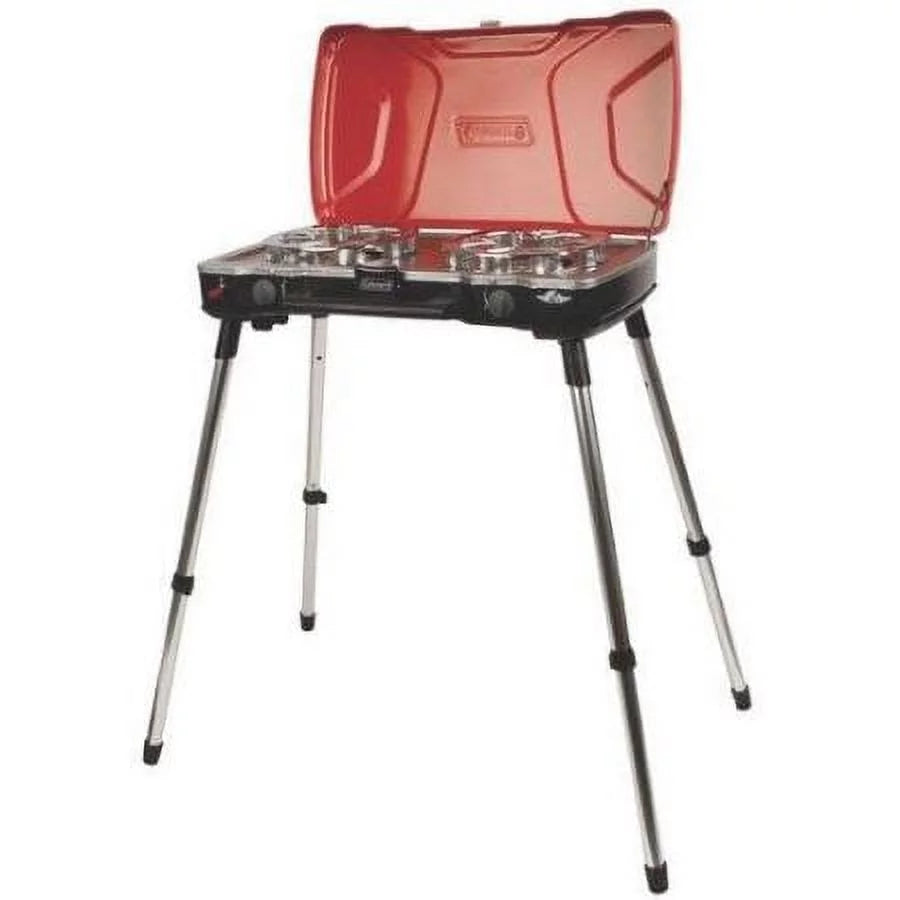 Grill Fyremajor 2-Burner Coleman Stove and Propane